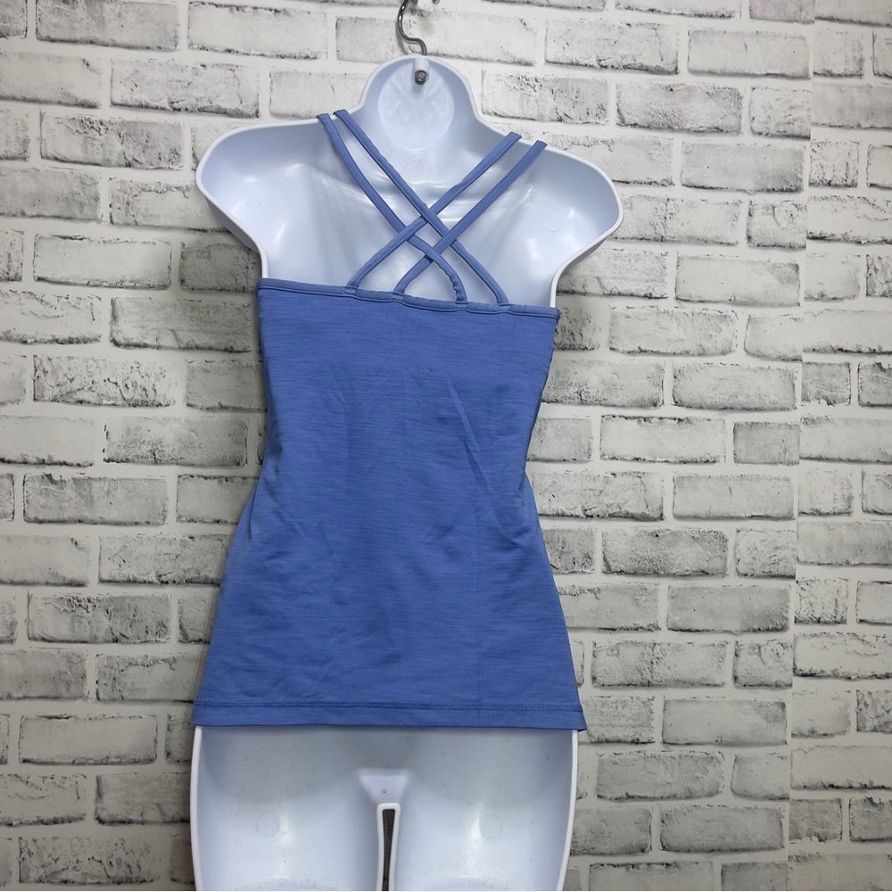 Adidas Blue Workout Top Small - Picture 3 of 10